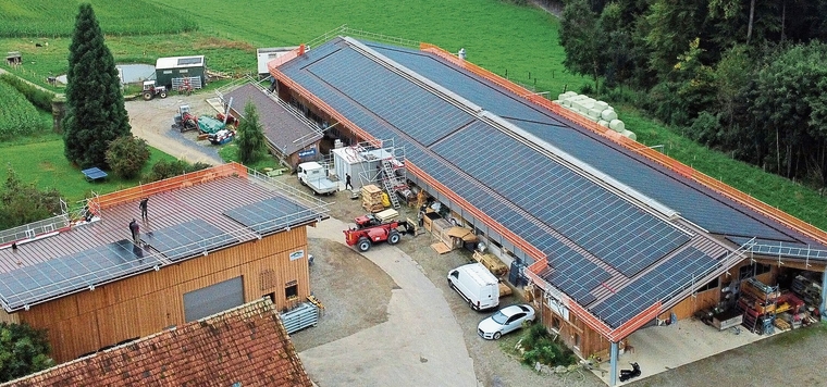 Die Solaranlage des Bauernbetriebes Trachsel in Wettswil wurde Crowd-finanziert. (Bild Solarify)