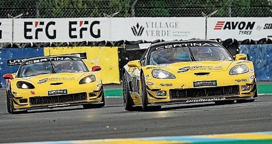 Die Corvettes Z06R: Moser vor Joos.
