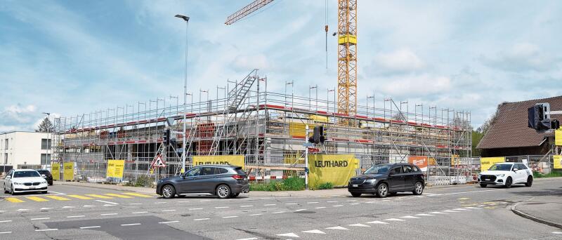 Mit der Postareal-Überbauung machte die Leuthard AG den Auftakt: Hier entsteht unter anderem ein VOI-Laden der Migros. (Bilder Werner Schneiter)