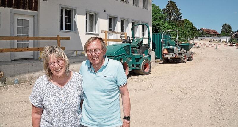 Die Rushhour am Morgen und am Abend hat mehr gestört als der 
         
         
            nachfolgende Baulärm: Maja und Hans Häberling.