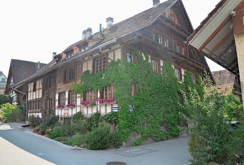 Das historische Dorfzentrum Rifferswil.