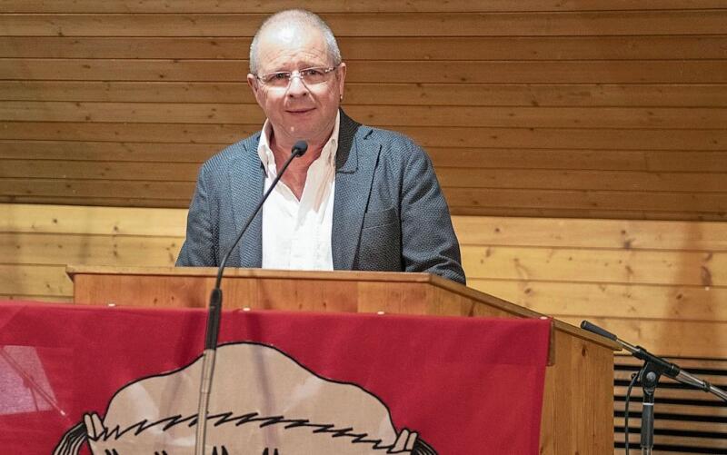 Gastredner in Knonau war Gemeinderat Marcel Bossard. (Bild Nico Ilic)