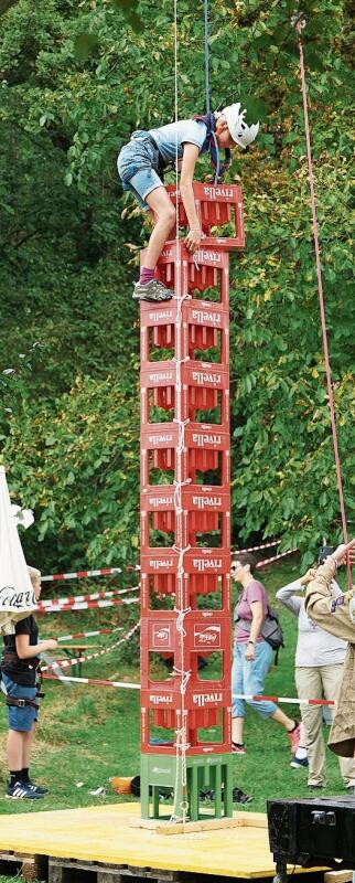 Spiel und Spass gab es für mutige Himmelsstürmer …