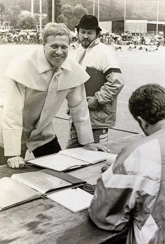 Werner Schoch beim Eidgenössischen Turnfest 1991 in Luzern als Platzchef Gymnastik. (Archivbild «Anzeiger»)
