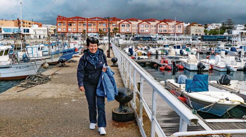 Katharina Heyer im Hafen von Tarifa. (Bilder zvg)
