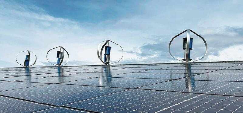 EVP-Kantonsrat Daniel Sommer macht auf sogenannte Kleinwindkraftanlagen aufmerksam. (Bild NewGreenTec/zvg)