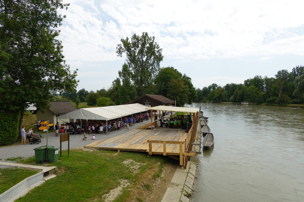 1. August-Feier beim Pontonier-Haus in Ottenbach. (Bild Livia Häberling)