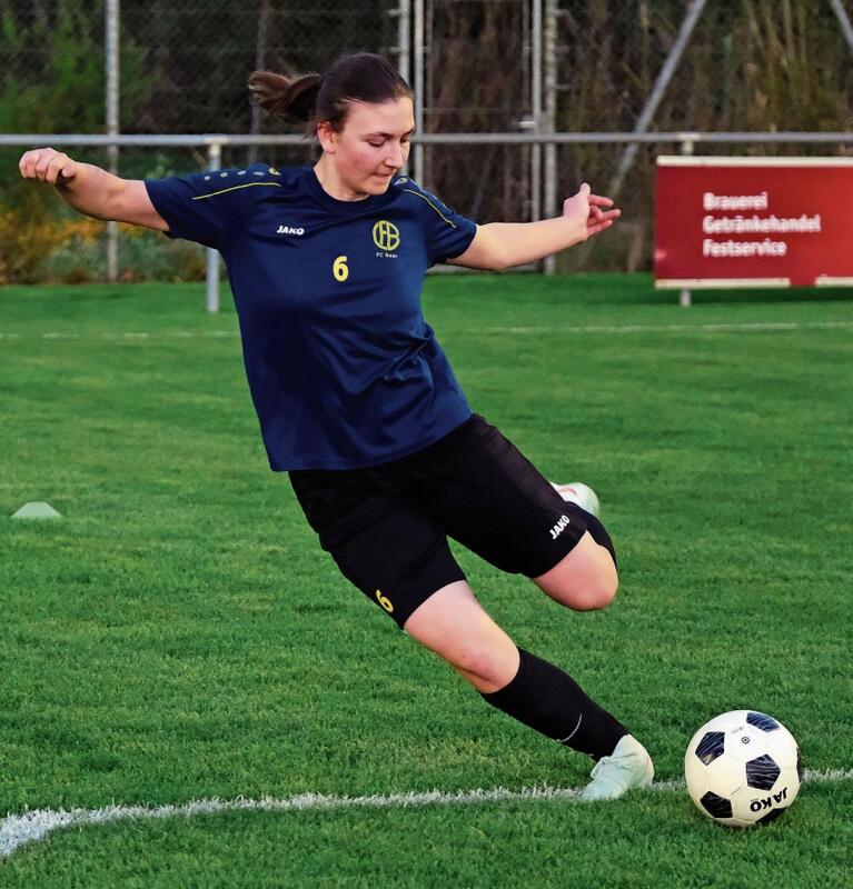 Deborah Schneebeli ist Aussenverteidigerin beim FC Baar. (Bilder Martin Platter)