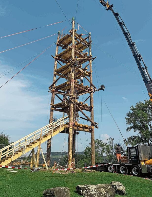 Am 29. August soll der Turm eingeweiht werden. (Bilder zvg)