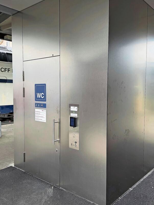 Das neue, kostenpflichtige WC.