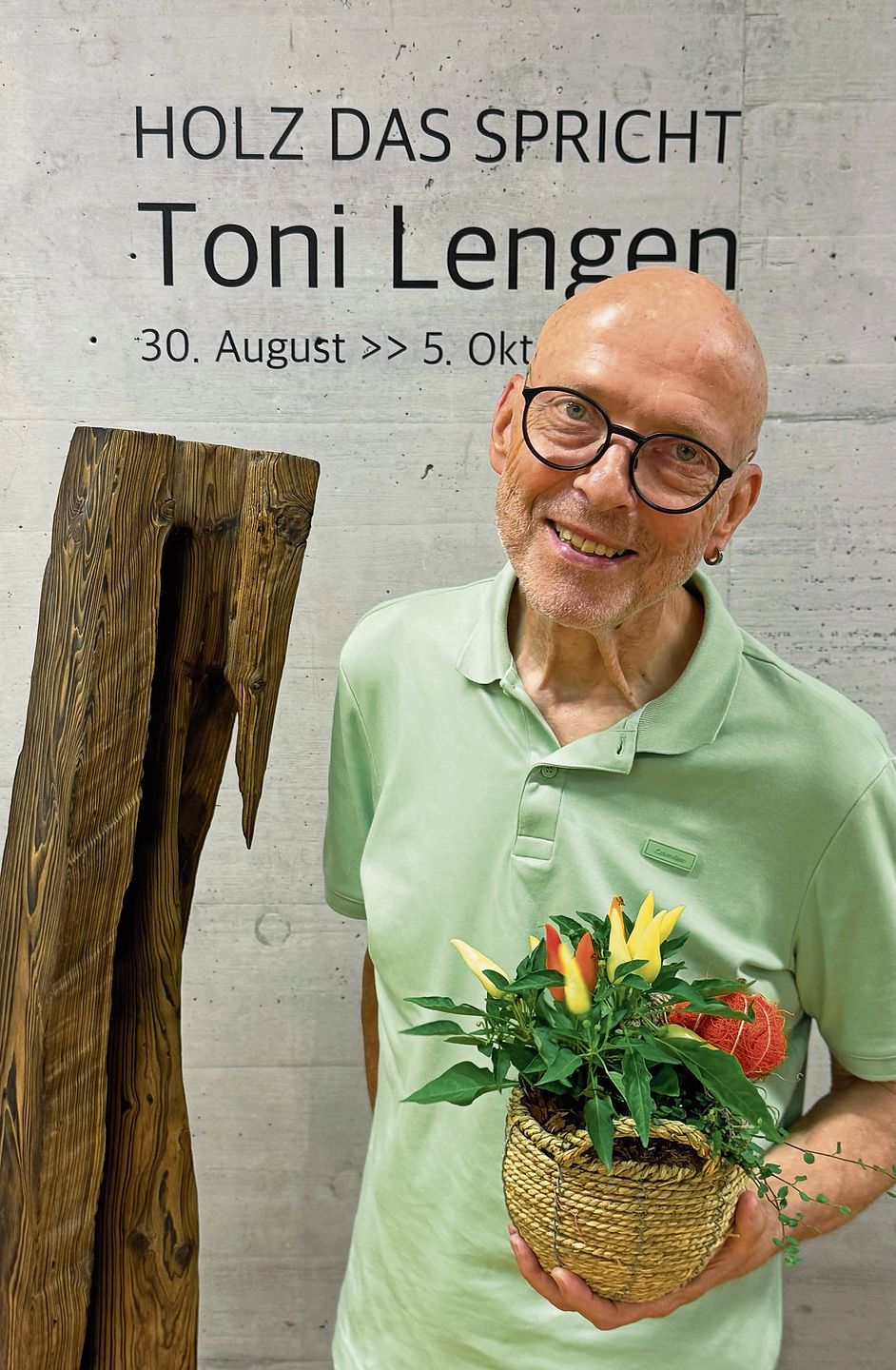 Toni Lengen, Holzbildhauer.