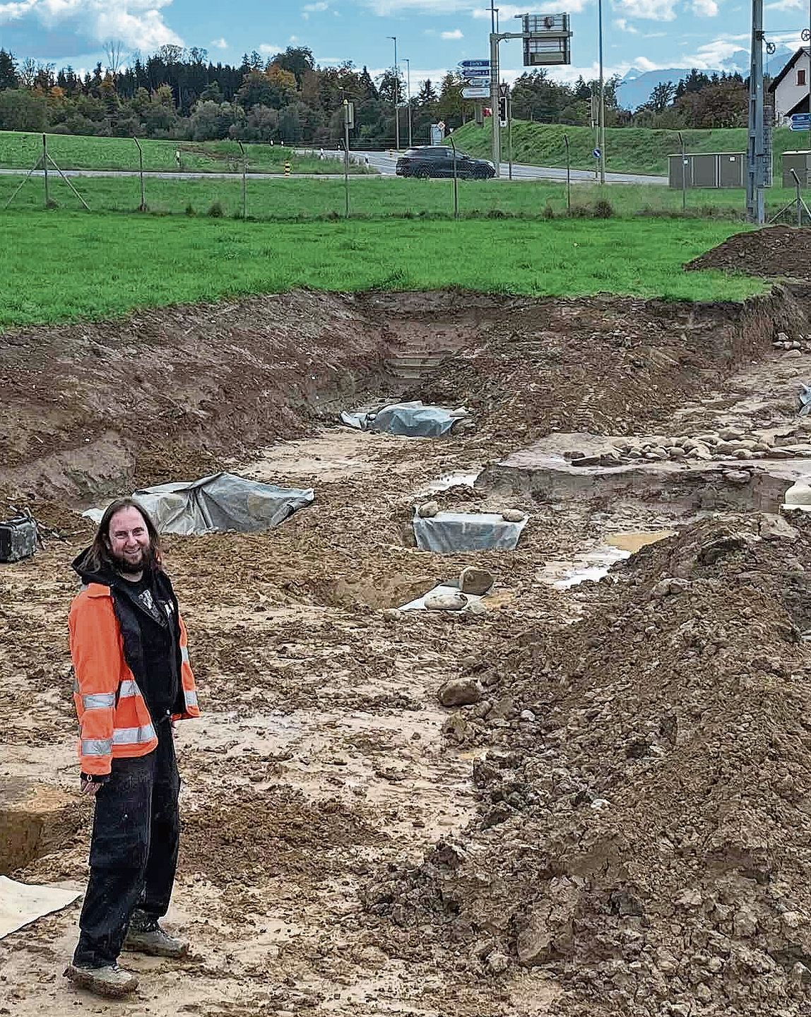 Oktober: Besuch auf dem Grabungsgelände beim Sammlungszentrum in Affoltern. (Bild Sandra Isabel Claus) Oktober: Besuch auf dem Grabungsgelände beim Sammlungszentrum in Affoltern. (Bild Sandra Isabel Claus)