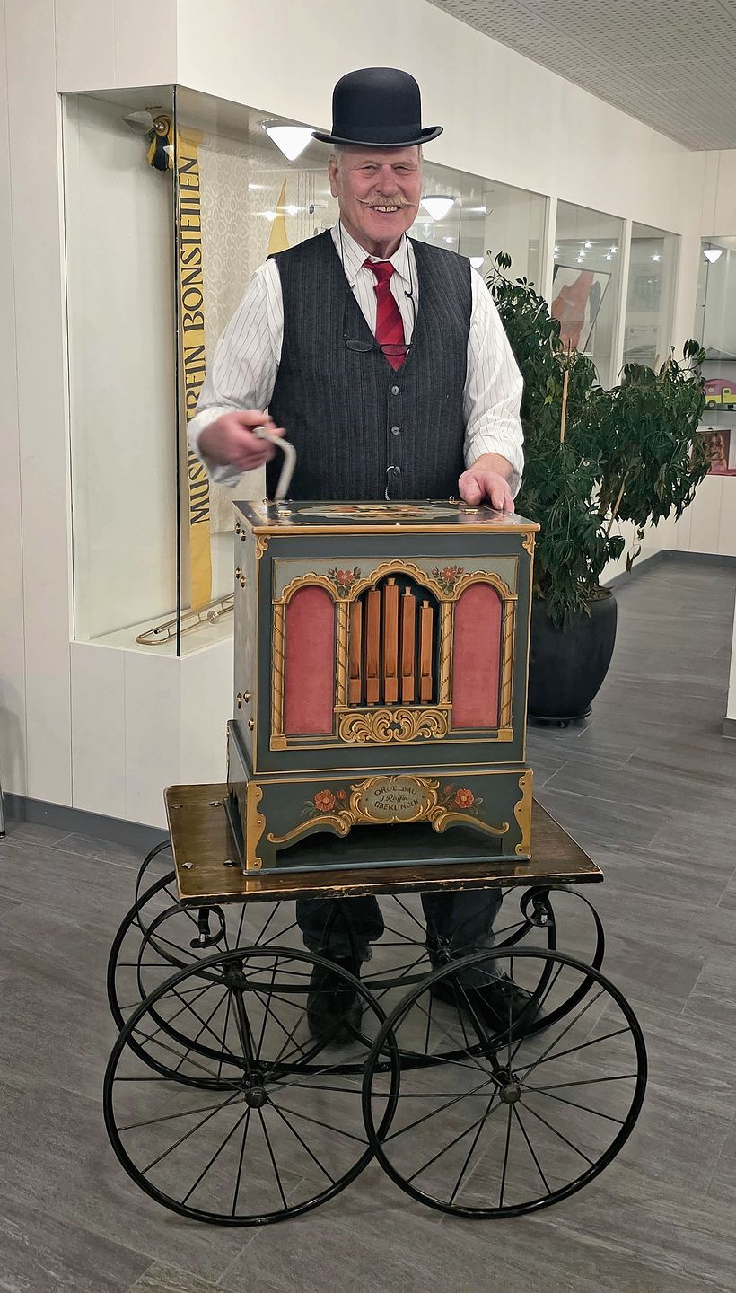 Drehorgelspieler Werner Utz.