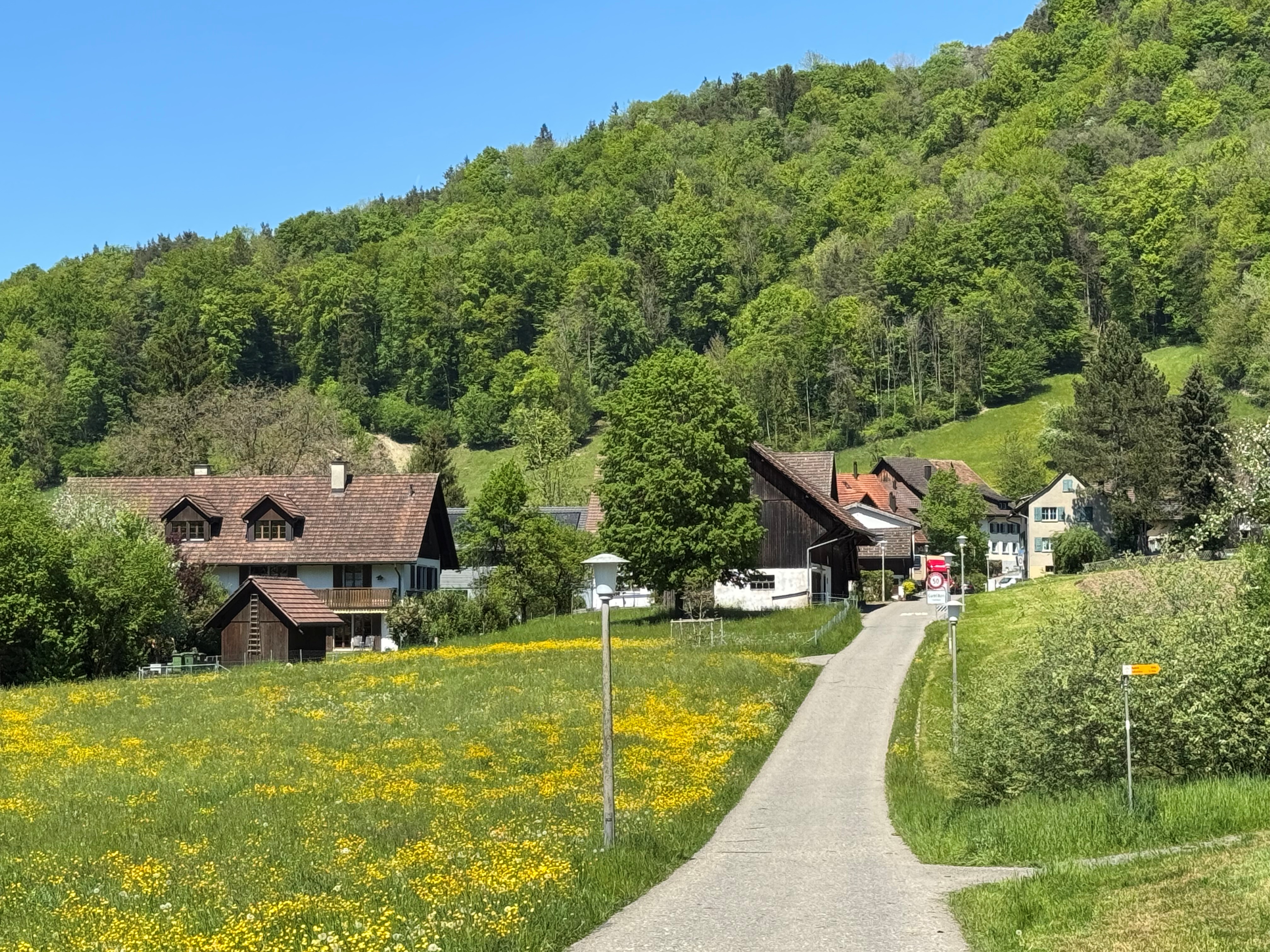 Stallikon besteht aus vielen Ortsteilen. Hier zu sehen der Weiler Gamlikon. (Bild zvg)