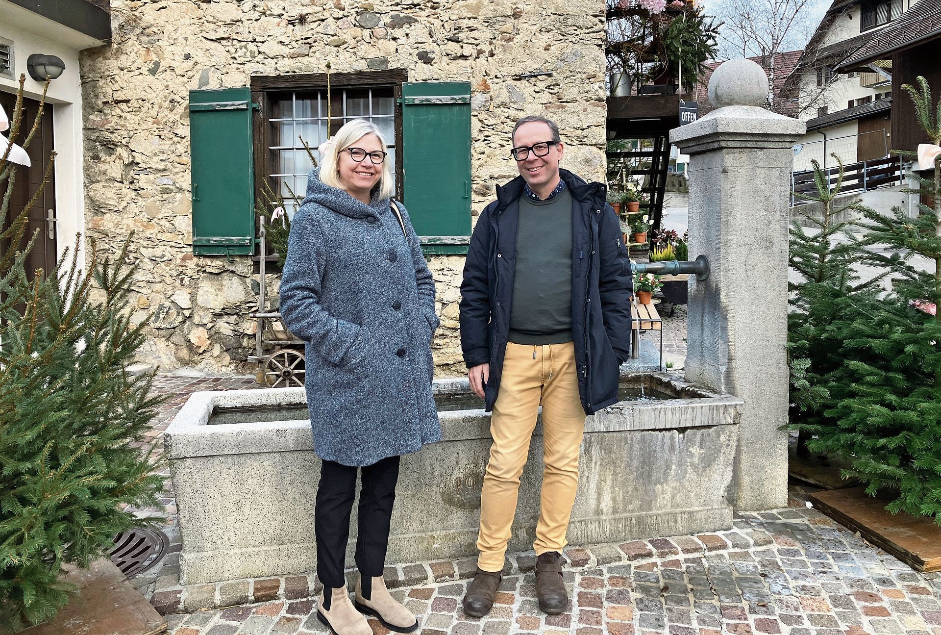 Gemeindepräsidentin Nadia Hausheer und Gemeindeschreiber Vit Styrsky. Gemeindepräsidentin Nadia Hausheer und Gemeindeschreiber Vit Styrsky.
