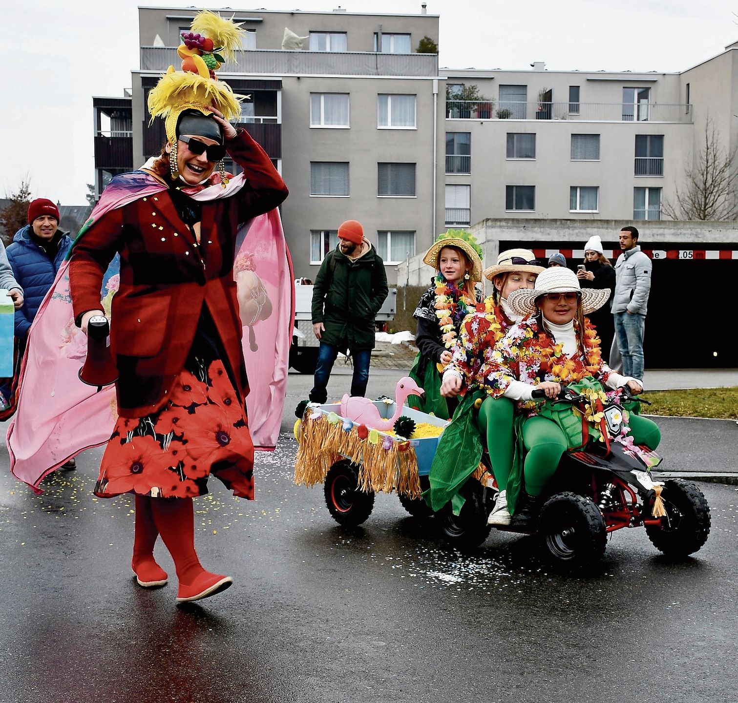 Bequemes Fortbewegungsmittel für die Kinder.