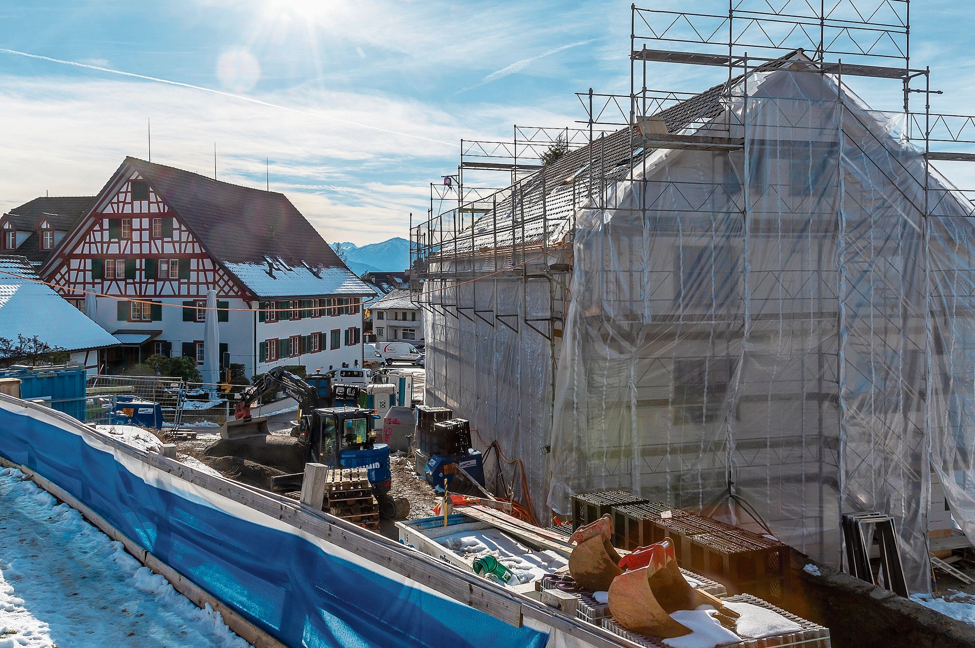 Von 1978 bis heute hat sich die Einwohnerzahl von Hausen verdoppelt, das Wachstum dürfte auch weitergehen: Baustelle am Wigarteweg in Hausen. Von 1978 bis heute hat sich die Einwohnerzahl von Hausen verdoppelt, das Wachstum dürfte auch weitergehen: Baustelle am Wigarteweg in Hausen.