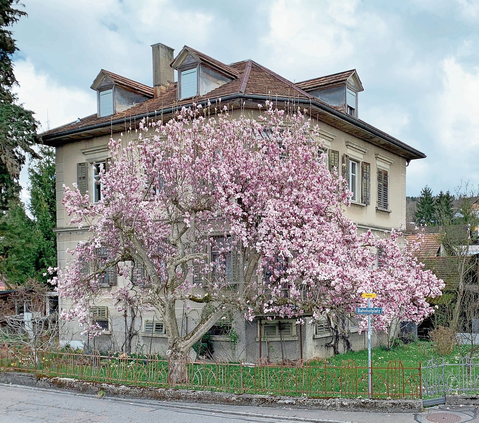 Das Magnolienhaus, nach dem das Quartier benannt ist. (Bild Erika Schmid-Hauser)