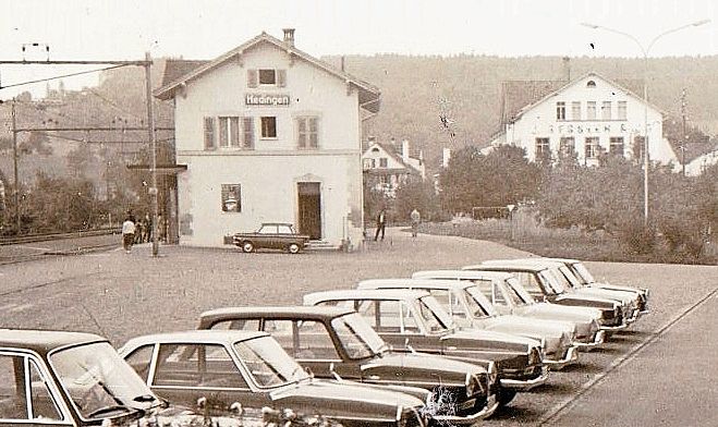 Wie viele andere Stationen hat auch Hedingen einen grossen Wandel erlebt. (Bilder Sammlung Kurt Hofmann) Wie viele andere Stationen hat auch Hedingen einen grossen Wandel erlebt. (Bilder Sammlung Kurt Hofmann)