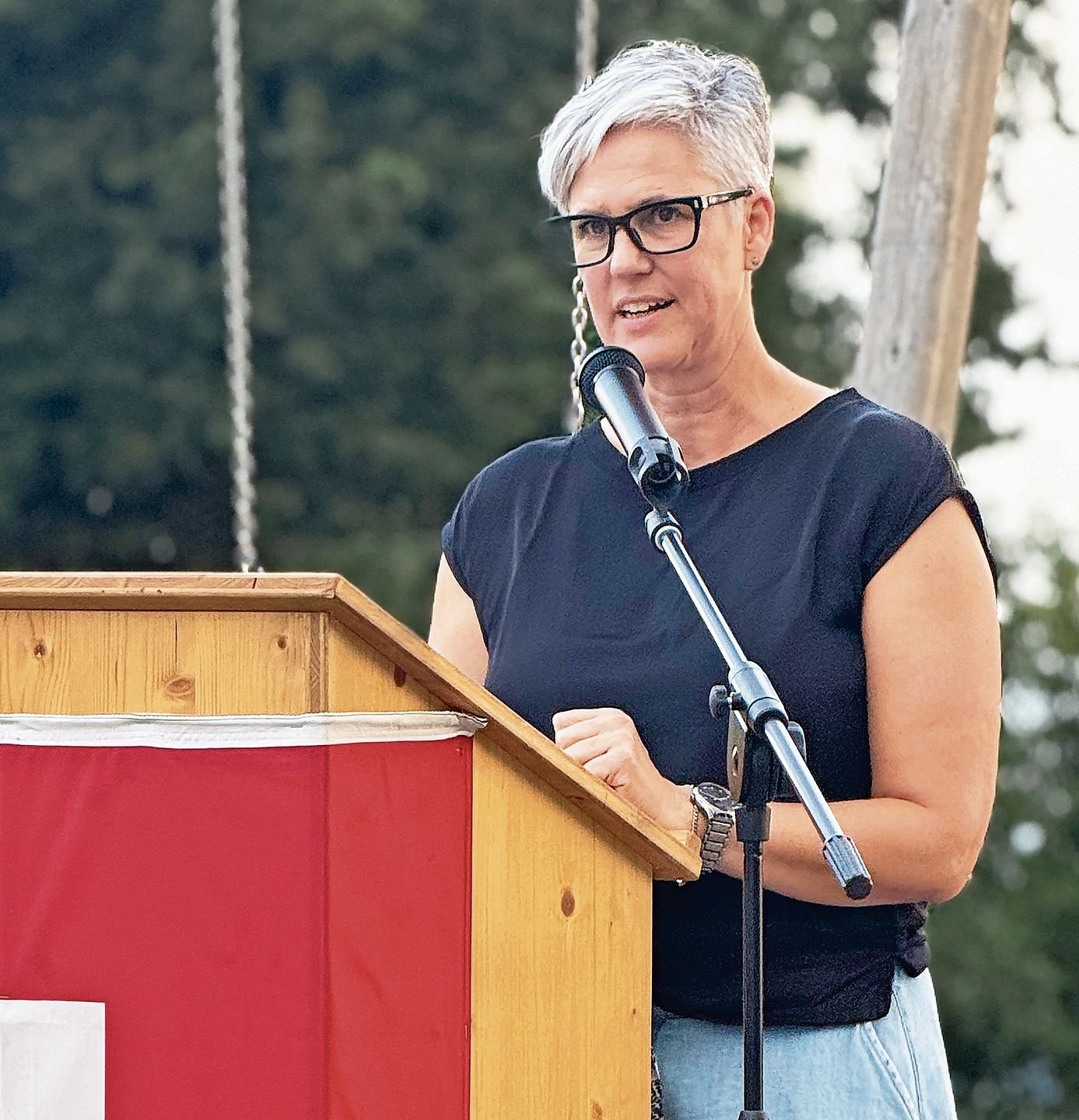 Gemeindepräsidentin Gisèle Stoller Laubi.