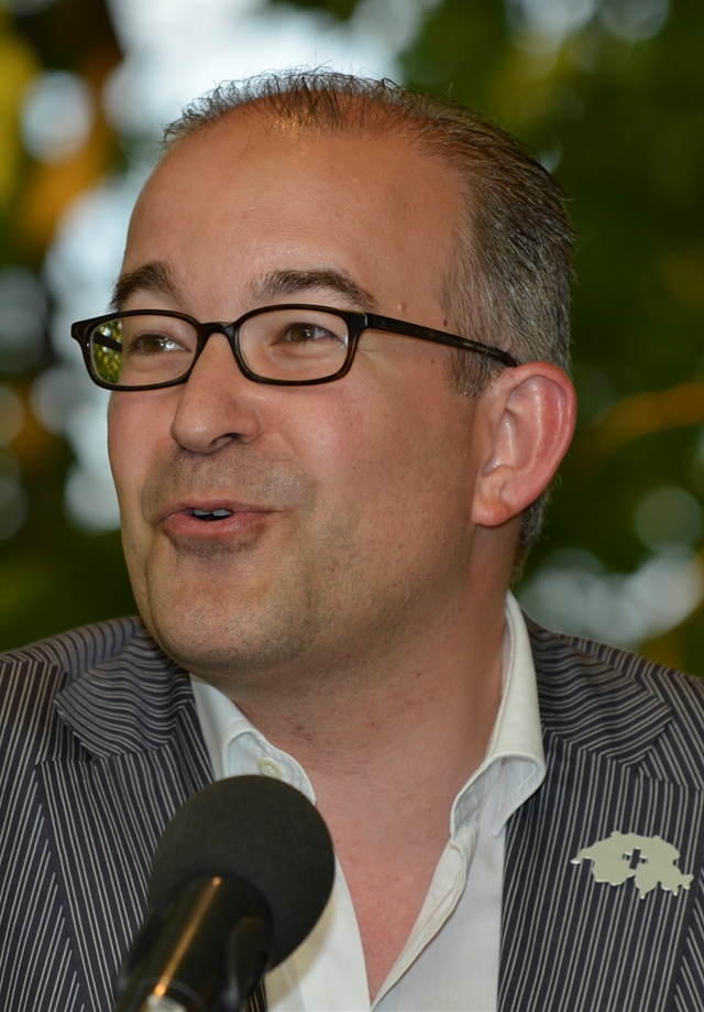 SVP-Kantonsrat Gregor Rutz überzeugte mit einer kurzen und prägnanten Festrede. (Bilder Martin Platter)
