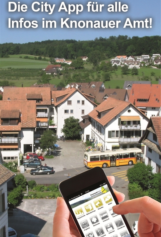 App für das Knonauer Amt, Start im Oktober 2012. Das App macht die Homepages «mediengerecht», das heisst für Smartphones lesegerecht. Neu Gemeinden nutzen die App.
