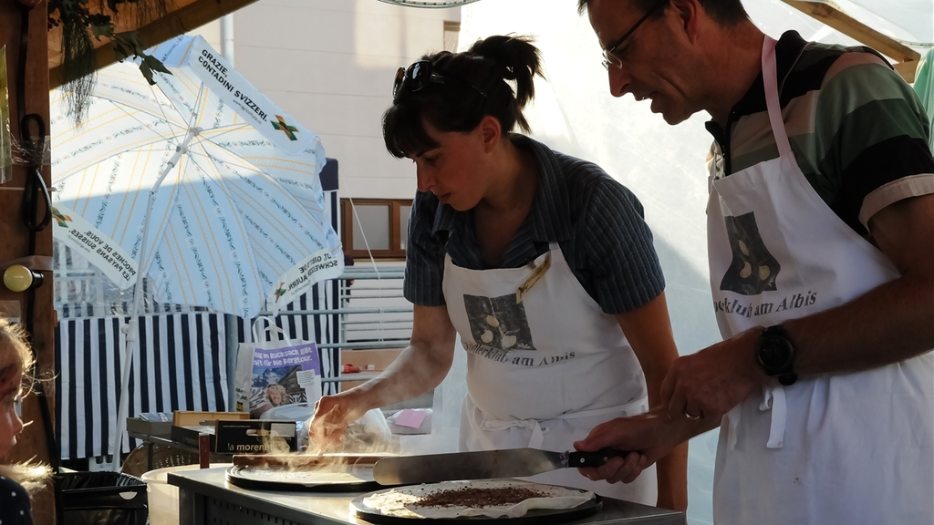 Die verschiedenen Crêpes am Stand des Jodlerclub Albis waren sehr gefragt.