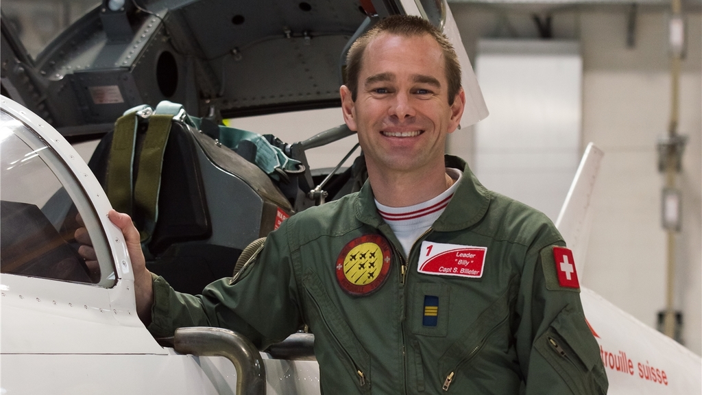 Simon Billeter stieg am Sonntag zum letzten Mal für die Patrouille Suisse ins Cockpit. (Bilder Andrea Bolliger)
