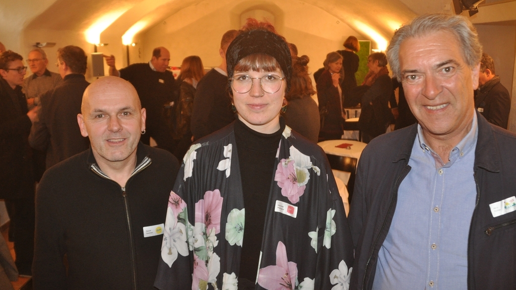 Im LaMarotte in Affoltern auf dem Podium, von links: Daniel Sommer (EVP, Affoltern, bisher), Hannah Pfalzgraf (SP, Mettmenstetten, bisher) und Hans Finsler (SVP, Affoltern, bisher). Im LaMarotte in Affoltern auf dem Podium, von links: Daniel Sommer (EVP, Affoltern, bisher), Hannah Pfalzgraf (SP, Mettmenstetten, bisher) und Hans Finsler (SVP, Affoltern, bisher).