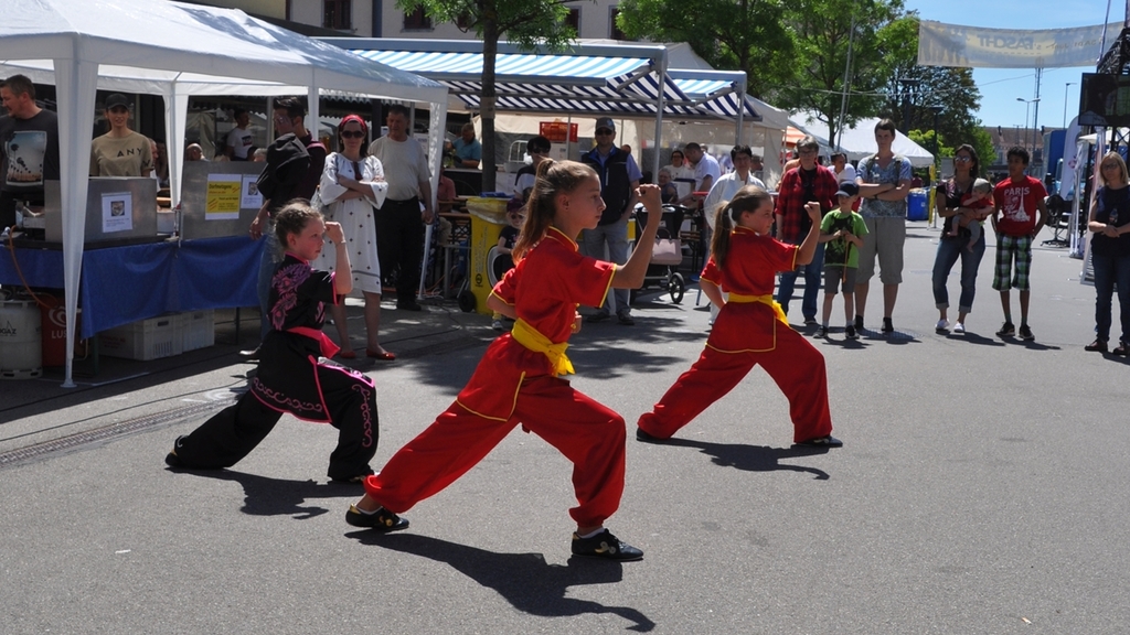 Kung-Fu-Vorführungen am Samstagnachmittag... Kung-Fu-Vorführungen am Samstagnachmittag...