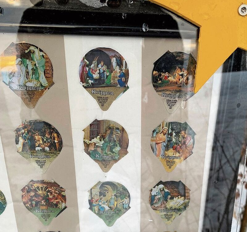 Die Kafirahmdeckeli-Krippe.
